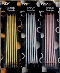 UZUN PASTA MUMLARI 6LI 20 cm