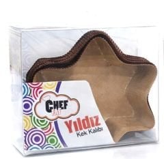 Yıldız Kek Kalıbı Kağıt 6 lı 12.5cm x 3.5 h