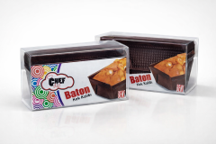 Küçük Baton Kağıt Kek Kalıbı 6lı  9.5cm x 5.3cmx 4.7h