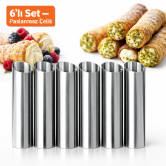 Cannoli Kalıbı 6LI Set