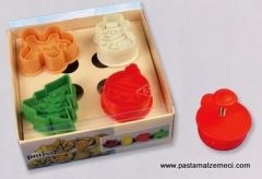 KURABİYE KALIPLARI 4LÜ YILBAŞI SETİ ENJEKTÖRLÜ