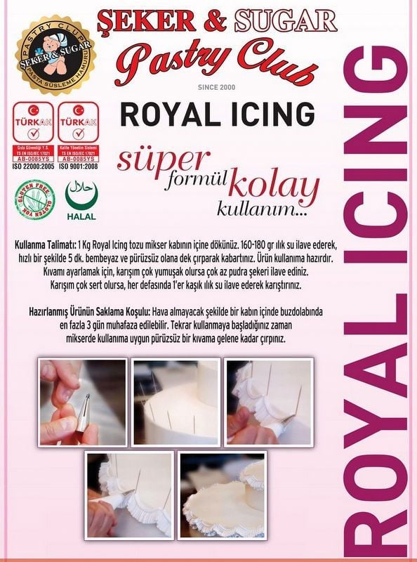 ŞEKER SUGAR ROYAL ICING TOZU 500gr