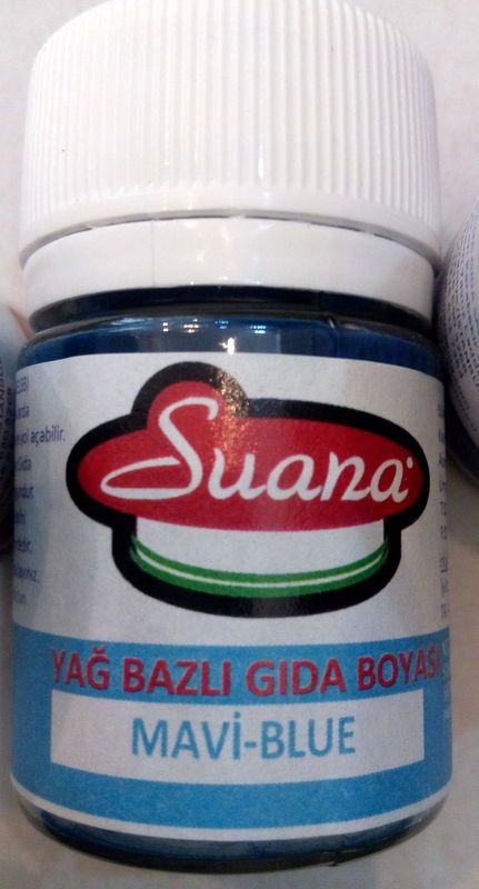MAVİ YAĞ BAZLI GIDA BOYASI 7 GR