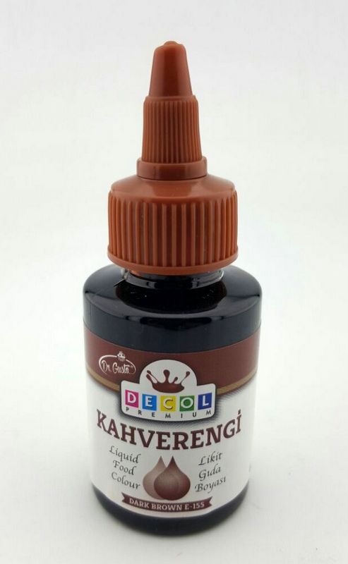 KAHVERENGİ SIVI DECOL GIDA BOYASI 60mg