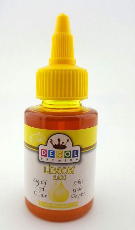LİMON SARI SIVI DECOL GIDA BOYASI 60mg