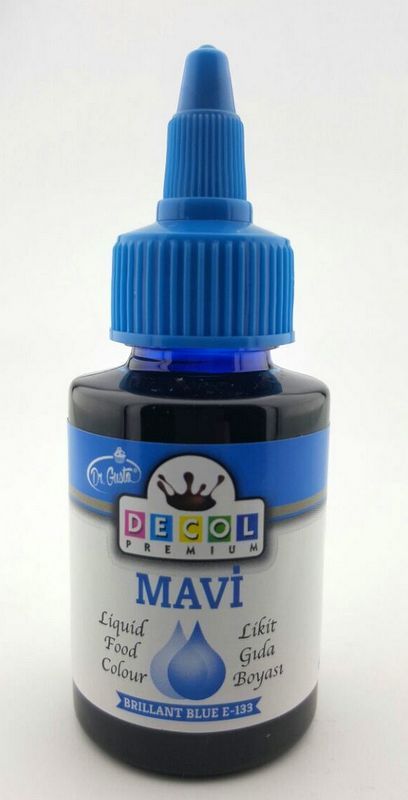 MAVİ SIVI DECOL GIDA BOYASI 60mg