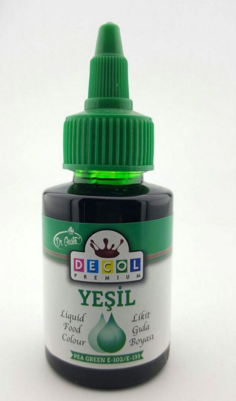 YEŞİL SIVI DECOL GIDA BOYASI 60mg