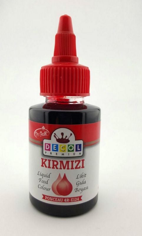 KIRMIZI SIVI DECOL GIDA BOYASI 60mg