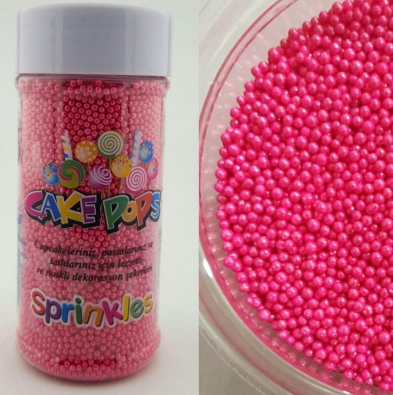 SPRİNKLES PEMBE BONCUK ŞEKER KÜÇÜK BOY 90GR