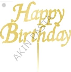 HAPPY BIRTHDAY YAZISI PLEKSİ KESİM