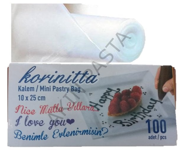 MİNİ TEK KULLANIMLIK KREMA TORBASI 72 Lİ KALİTELİ KALIN