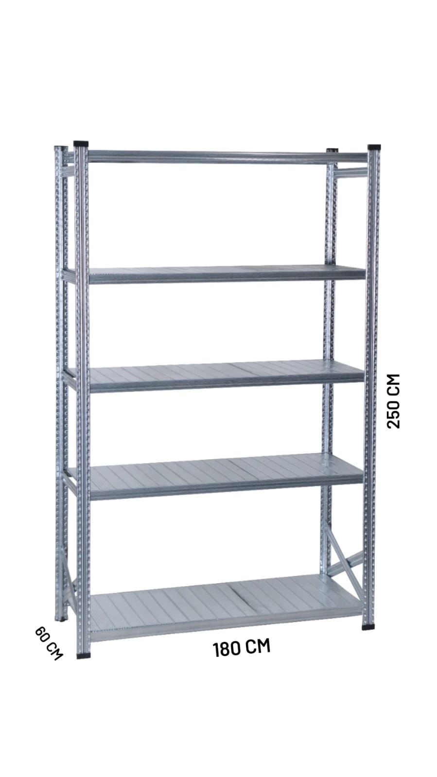 GALVANİZ RACK ÜNİTE 60X250CM 5 KATLI