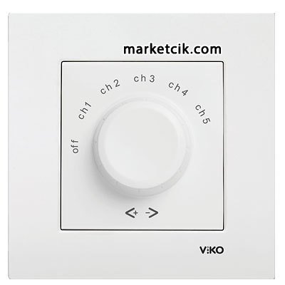 Viko by Panasonic Karre Beyaz Kanal Seçme Anahtarı