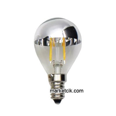 Marketcik Dekoratif 4 Watt E14 Duy Led Krom Aynalı Ampul