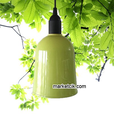 Marketcik Yuvarlak Açık Yeşil Renk Park Bahçe Ağaç Feneri Işığı