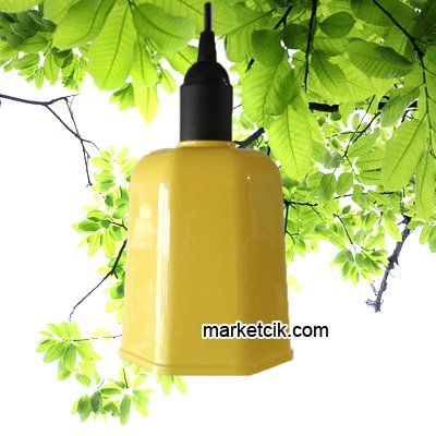 Marketcik 6 Köşeli Sarı Renk Park Bahçe Ağaç Feneri Işığı