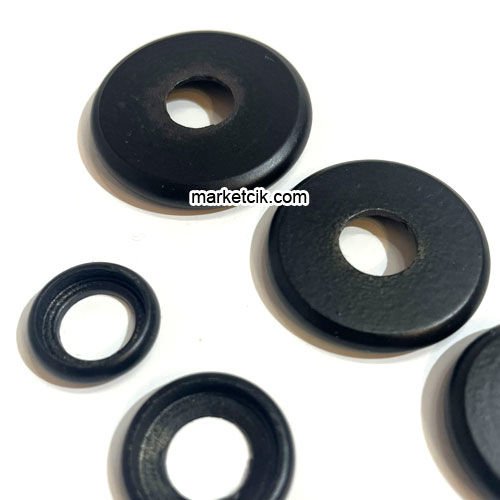 Marketcik Siyah Metal Kapak 13-16-22-25-30 mm