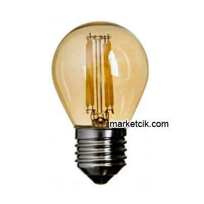 Marketcik Dekoratif Led Rustik Top Ampul 4 Watt E27 Duy Amber Işık