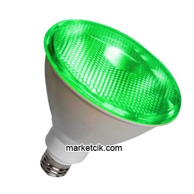 Ecolite Led Par38 Ampul 8 Watt Yeşil Işık E27 Duy