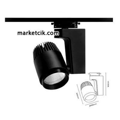 Marketcik 30 Watt Led Ray Spot Armatür Beyaz ve Günışığı Işık Osram-Samsung Led