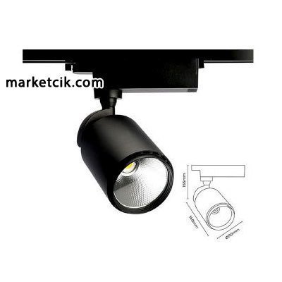 Marketcik 30 Watt Led Ray Spot Armatür Beyaz ve Günışığı Işık Osram-Samsung Led