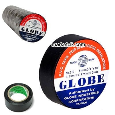 Globe PVC Siyah Elektrik Bantı 10 Adet 1.Kalite