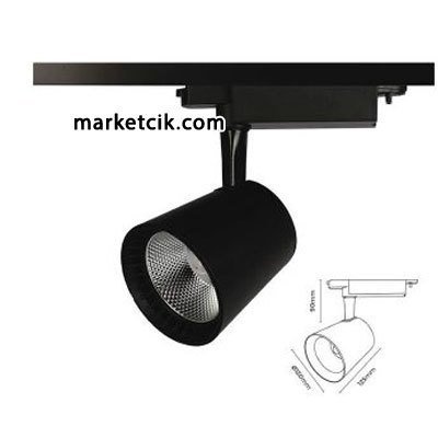 Marketcik 30 Watt Led Ray Spot Armatür Beyaz ve Günışığı Işık