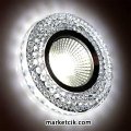 Ayaz Sıva Altı Dekoratif Kristal Cam Led Spot Armatür 3 Watt Beyaz-Günışığı Işık