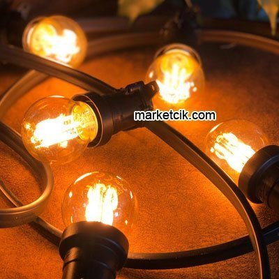 Marketcik Dekoratif Led Rustik Top Ampul 4 Watt E27 Duy Günışığı Işık