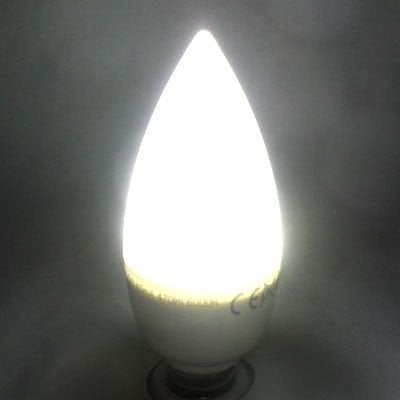 4-5 Watt Beyaz Işık Led Ampul, E14 İnce Duylu Kıvrık Avize Tipi Ampul