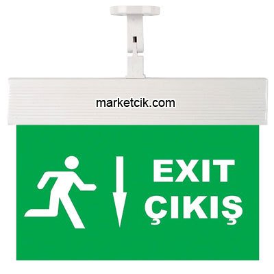 Ledli Exit Aşağı Çıkış Yönlendirme Levhası CEXA-8-24
