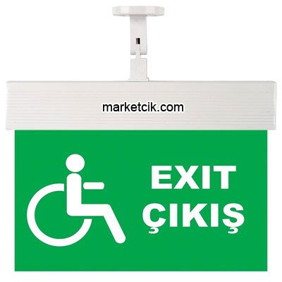 Ledli Exit Engelli Çıkış Yönlendirme Levhası CEXA-8-58