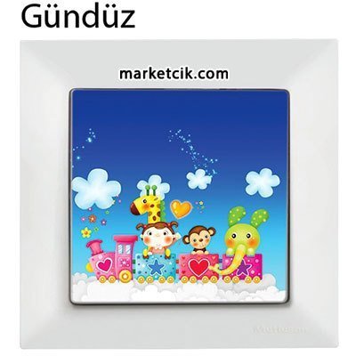 Mutlusan Candela Kids Train Beyaz Tekli Anahtar Priz