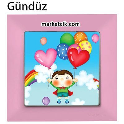 Mutlusan Candela Kids Love Pembe Tekli Anahtar Priz