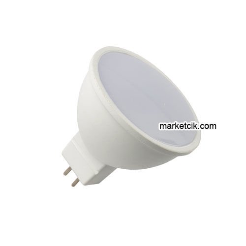 3-5 Watt MR16 İğne Uçlu Beyaz Işık Led Çanak Ampul, 220 Volt