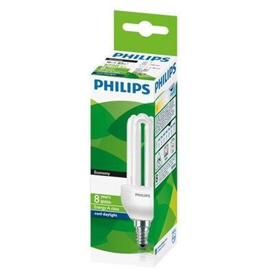 Philips 6 Adet 5 Watt Beyaz Düz Enerji Tasarruflu Ampul E14 Duylu T2 Tornado