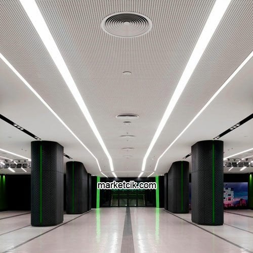 200 cm 64 Watt Beyaz Işık Sıva Altı Led Linear Aydınlatma, Mimari Led Aydınlatma