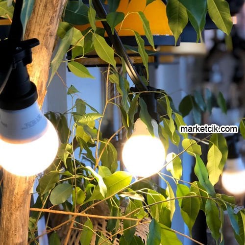 Sıralı Bahçe Aydınlatma, Seyyar Bahçe Işıklandırma Kablosu 2 Metre Aralıklı