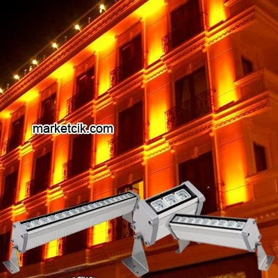 Marketcik Amber Wallwasher Led Aydınlatma 20cm 6 Watt