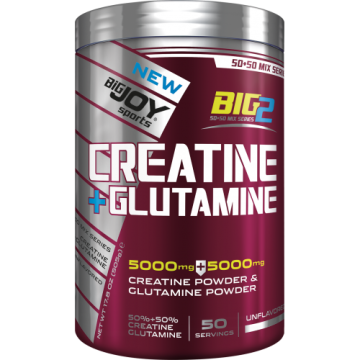 Bigjoy Sports BIG2 Creatine + Glutamine Aromasız 505g