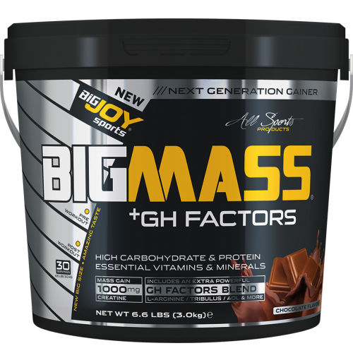 Bigjoy Sports BIGMASS Gainer GH FACTORS Çikolata 3000g