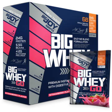 Bigjoy Sports BIGWHEYGO Whey Protein Çilek 68 Servis