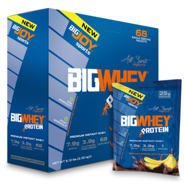 Bigjoy Sports BIGWHEY Whey Protein Çikolata & Muz 2325g (34g x 68 Adet)