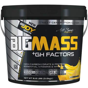 Bigjoy Sports BIGMASS Gainer GH FACTORS Muz 3000g