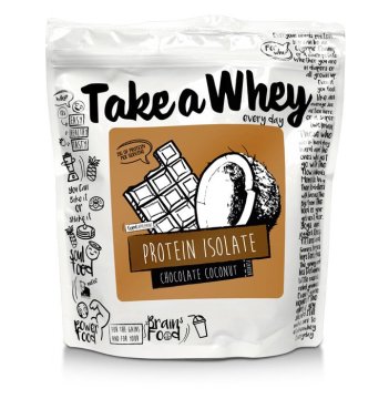 TAKE A WHEY PROTEIN ISOLATE CHOCOLATE COCONUT 908G