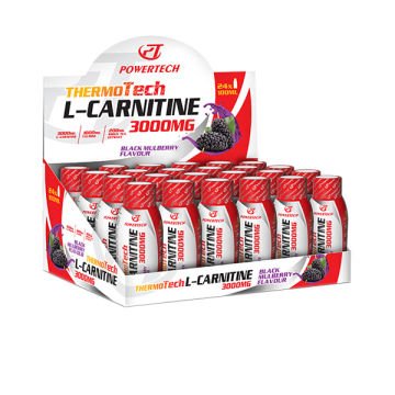 Powertech ThermoTech L-Carnitine 3000 Mg 24 Ampül Karadut Aromalı