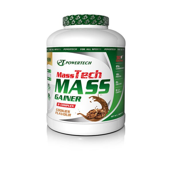 Powertech MassTech Mass Gainer 3600 Gr 30 Servis Kurabiye Aromalı