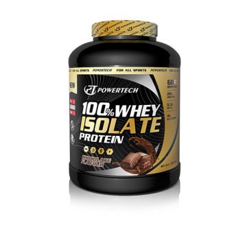 Powertech %100 Isolate Whey Protein 1800 Gr 60 Servis Çikolata Aromalı