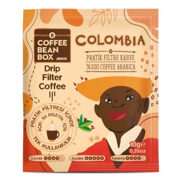 Coffee Bean Box Colombia Pratik Filtre Kahve 10lu Kutu
