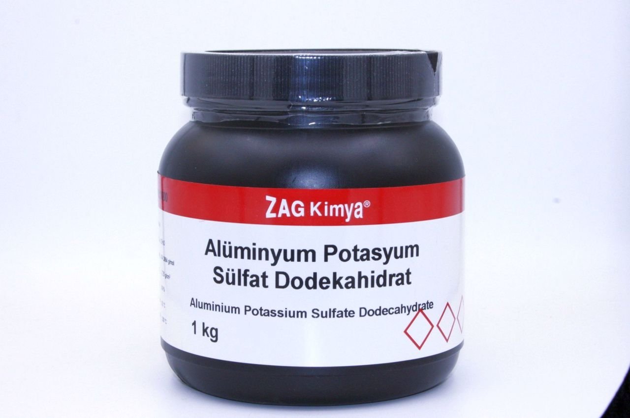 ALÜMİNYUM POTASYUM SÜLFAT DODEKAHİDRAT 98% CHEM PURE - 1 KG